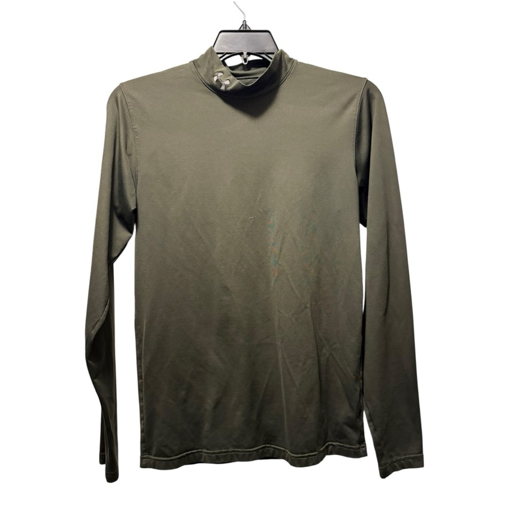 Under Armour Olive Green ColdGear Infrared EVO Long-Sleeve Mock Turtleneck Shirt